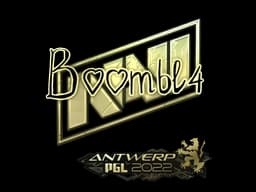 Sticker | Boombl4 (Gold) | Antwerp 2022