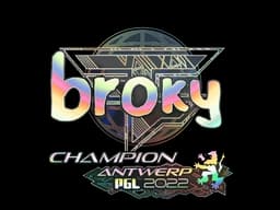 Sticker | broky (Holo, Champion) | Antwerp 2022