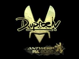 Sticker | dupreeh (Gold) | Antwerp 2022