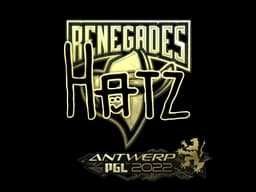 Sticker | hatz (Gold) | Antwerp 2022