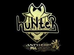 Sticker | huNter (Gold) | Antwerp 2022