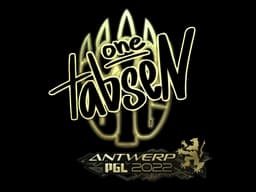 Sticker | tabseN (Gold) | Antwerp 2022