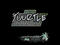 Sticker | Tuurtle (Glitter) | Antwerp 2022