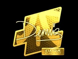 Sticker | dennis (Gold) | Atlanta 2017