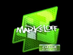 Sticker | markeloff (Foil) | Atlanta 2017