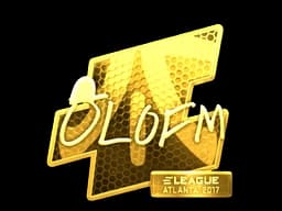 Sticker | olofmeister (Gold) | Atlanta 2017