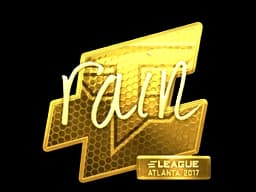 Sticker | rain (Gold) | Atlanta 2017