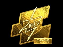 Sticker | Zeus (Gold) | Atlanta 2017