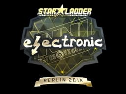 Sticker | electronic (Gold) | Berlin 2019