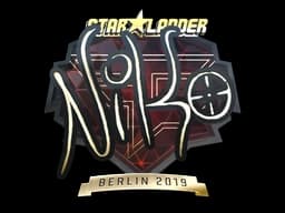 Sticker | NiKo (Gold) | Berlin 2019