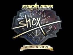 Sticker | shox (Gold) | Berlin 2019