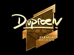 Sticker | dupreeh (Gold) | Boston 2018