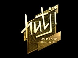 Sticker | hutji (Gold) | Boston 2018