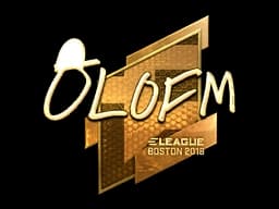 Sticker | olofmeister (Gold) | Boston 2018