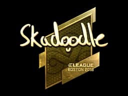 Sticker | Skadoodle (Gold) | Boston 2018