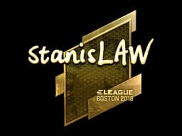 Sticker | stanislaw (Gold) | Boston 2018