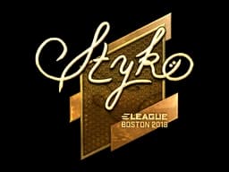 Sticker | STYKO (Gold) | Boston 2018