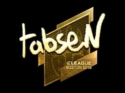 Sticker | tabseN (Gold) | Boston 2018