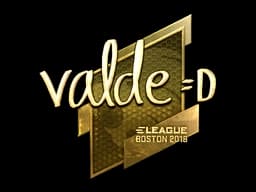 Sticker | v4lde (Gold) | Boston 2018