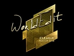 Sticker | WorldEdit (Gold) | Boston 2018