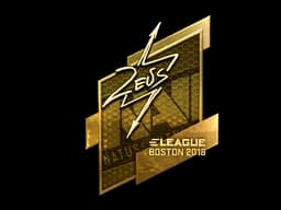 Sticker | Zeus (Gold) | Boston 2018