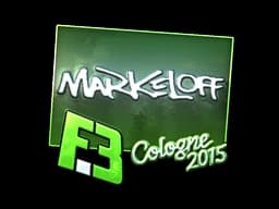 Sticker | markeloff (Foil) | Cologne 2015