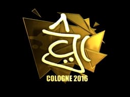 Sticker | chrisJ (Gold) | Cologne 2016