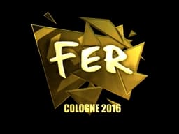 Sticker | fer (Gold) | Cologne 2016