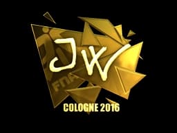 Sticker | JW (Gold) | Cologne 2016