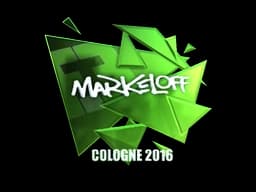 Sticker | markeloff (Foil) | Cologne 2016