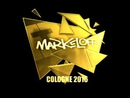 Sticker | markeloff (Gold) | Cologne 2016