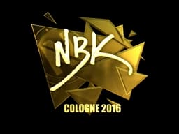 Sticker | NBK- (Gold) | Cologne 2016