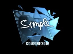 Sticker | s1mple (Foil) | Cologne 2016