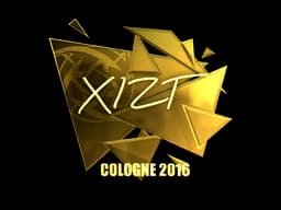 Sticker | Xizt (Gold) | Cologne 2016