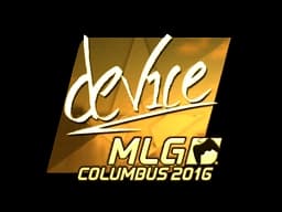 Sticker | device (Gold) | MLG Columbus 2016