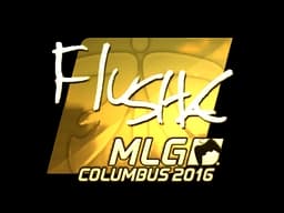 Sticker | flusha (Gold) | MLG Columbus 2016