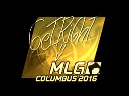 Sticker | GeT_RiGhT (Gold) | MLG Columbus 2016