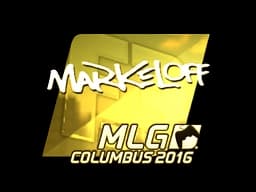 Sticker | markeloff (Gold) | MLG Columbus 2016