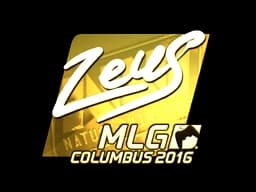 Sticker | Zeus (Gold) | MLG Columbus 2016