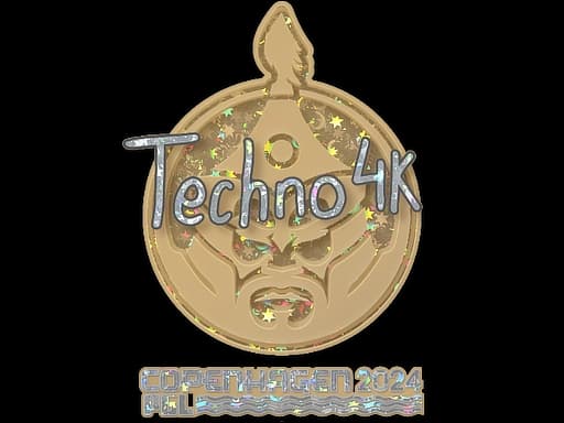 Sticker | Techno4K (Glitter) | Copenhagen 2024