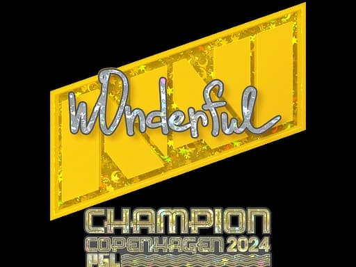 Sticker | w0nderful (Glitter, Champion) | Copenhagen 2024