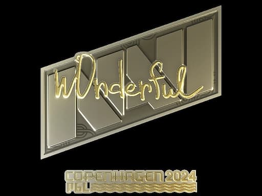 Sticker | w0nderful (Gold) | Copenhagen 2024