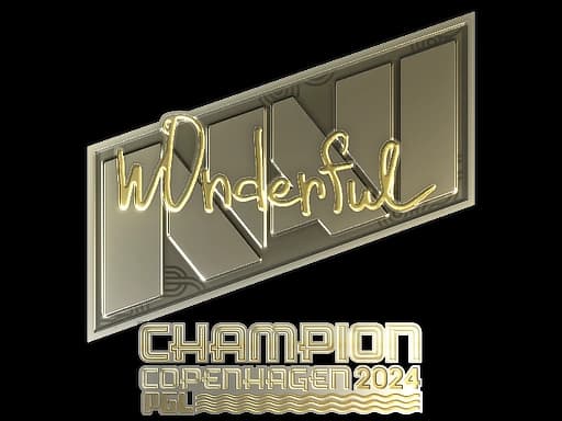 Sticker | w0nderful (Gold, Champion) | Copenhagen 2024