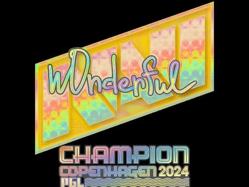 Sticker | w0nderful (Holo, Champion) | Copenhagen 2024