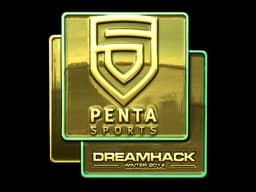 Sticker | PENTA Sports (Gold) | DreamHack 2014