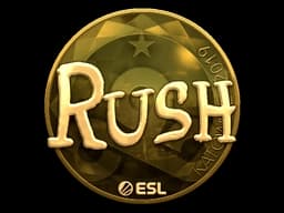 Sticker | RUSH (Gold) | Katowice 2019