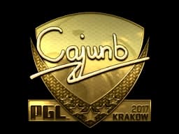 Sticker | cajunb (Gold) | Krakow 2017