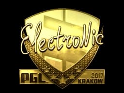 Sticker | electronic (Gold) | Krakow 2017