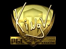 Sticker | kNgV- (Gold) | Krakow 2017