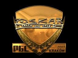 Sticker | oskar (Gold) | Krakow 2017